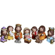 Holy Family Nativity Christmas Tabletop Ornament Home Tabletop Ornament Religious Sculpture Sculpture Gifts , Multicolor